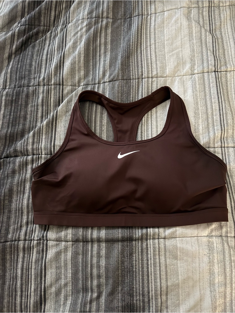 Nike Brown/maroon Racerback Performance Sports Bra